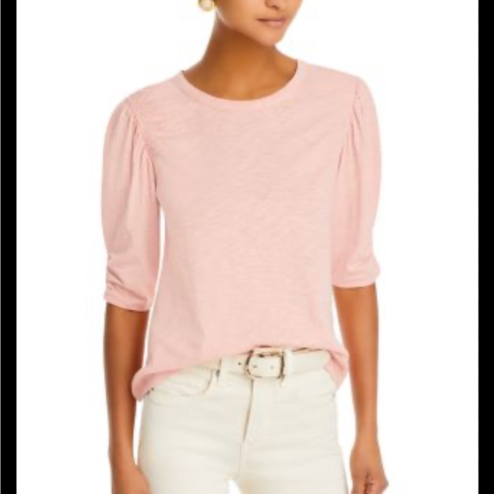 Veronica Beard Rose Puff Sleeve Top